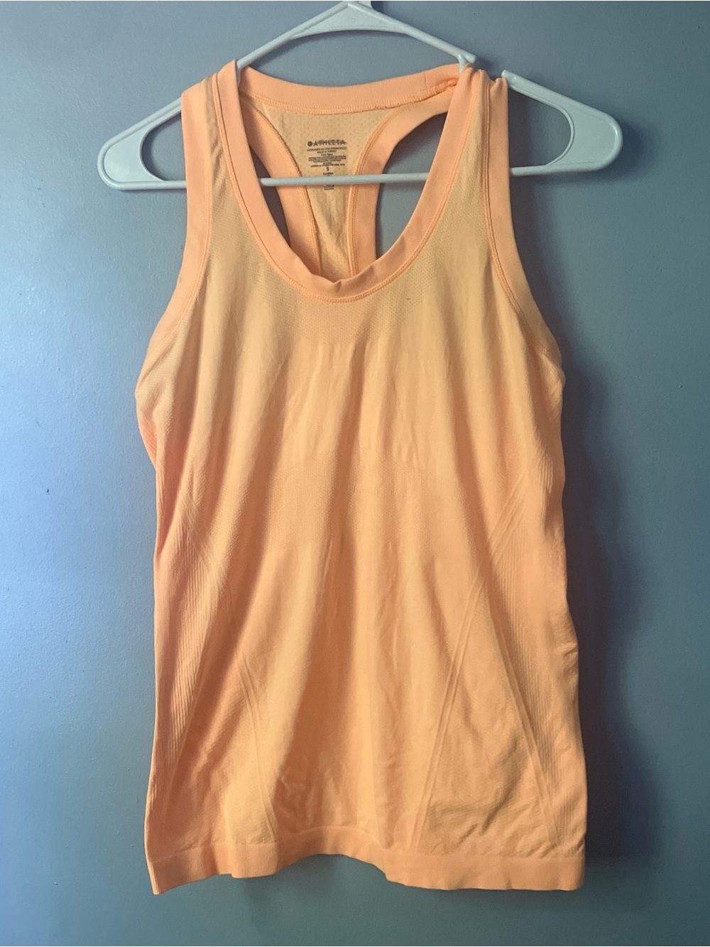Athleta Peach Crewneck Racerback Tank